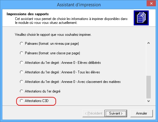 attestation C3D